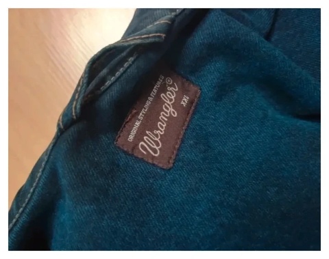 vintage kurtka dżinsowa western jacket Wrangler XXL retro granatowa jeans ciemno niebieska