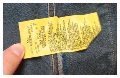 vintage kurtka dżinsowa western jacket Wrangler XXL retro granatowa jeans ciemno niebieska