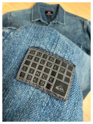 dżinsowa koszula zapinana na zatrzaski quiksilver s jeans