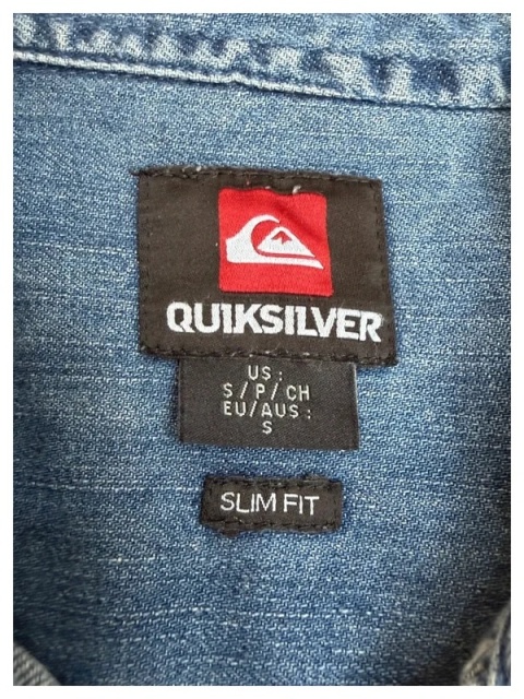 dżinsowa koszula zapinana na zatrzaski quiksilver s jeans