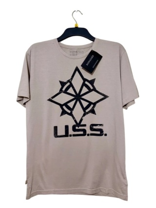 męska koszulka t-shirt kremowy resident evil biohazard U.S.S capcom M