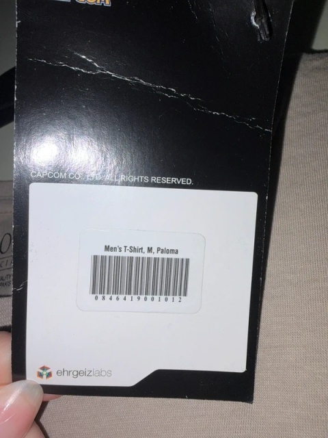 męska koszulka t-shirt kremowy resident evil biohazard U.S.S capcom M