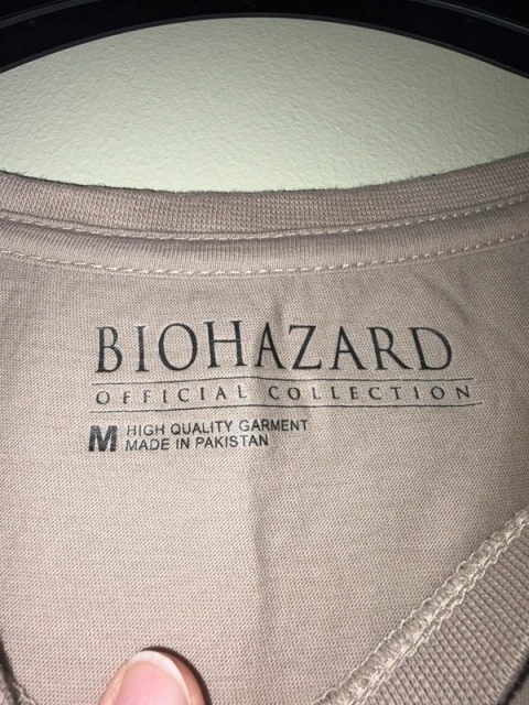 męska koszulka t-shirt kremowy resident evil biohazard U.S.S capcom M